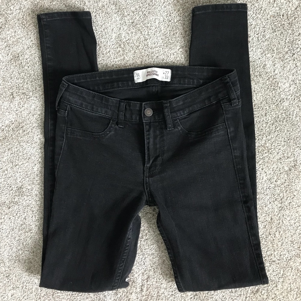 Hollister Black Super Skinny Jeans (5L)